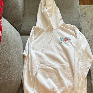 Teespring White Hampton Beach Hoodie, Size Large